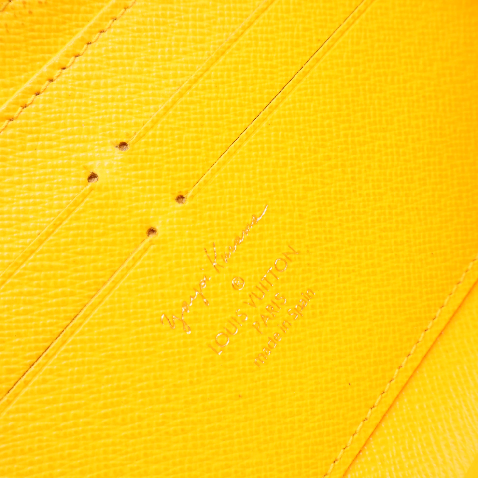 Pumpkin Dot Monogram Zippy Long Wallet