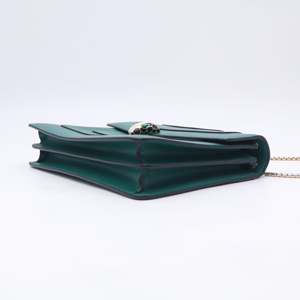 Green Leather Medium Serpenti Forever Shoulder Bag B23903