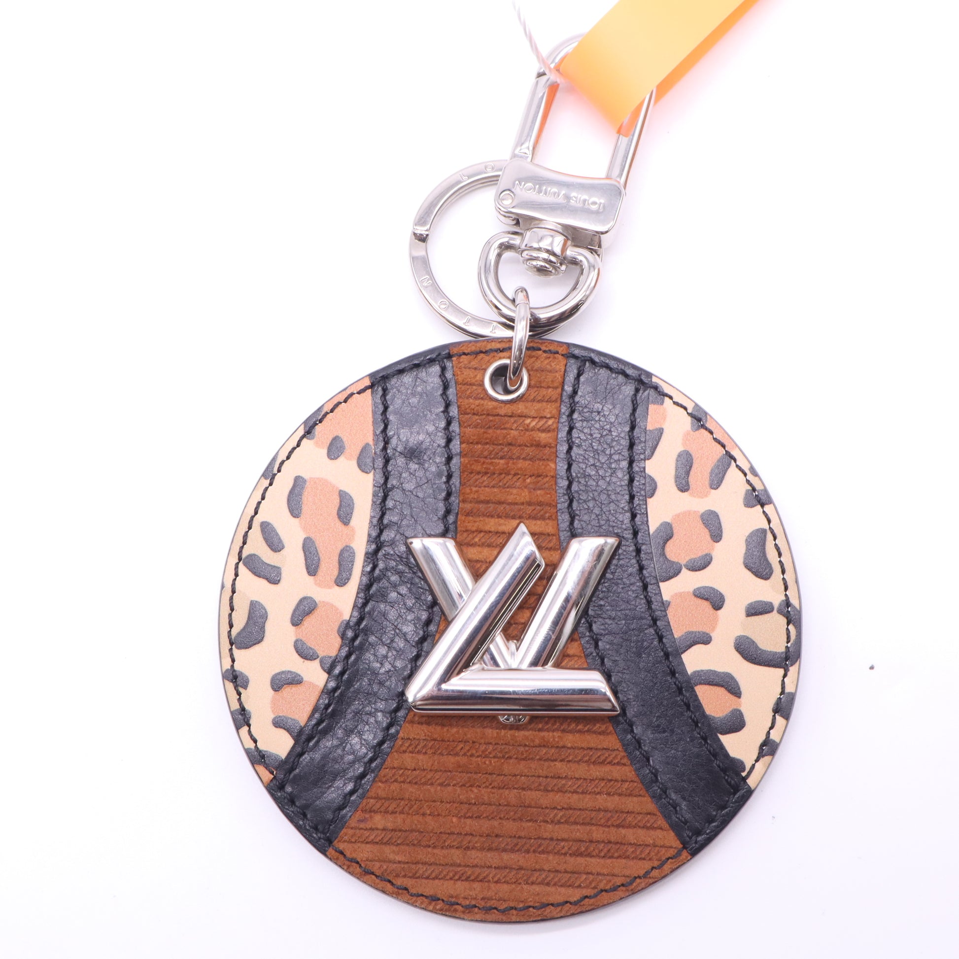 Louis Vuitton Monogram Canvas Corduroy Patchwork Bag Charm Twins LDZ524