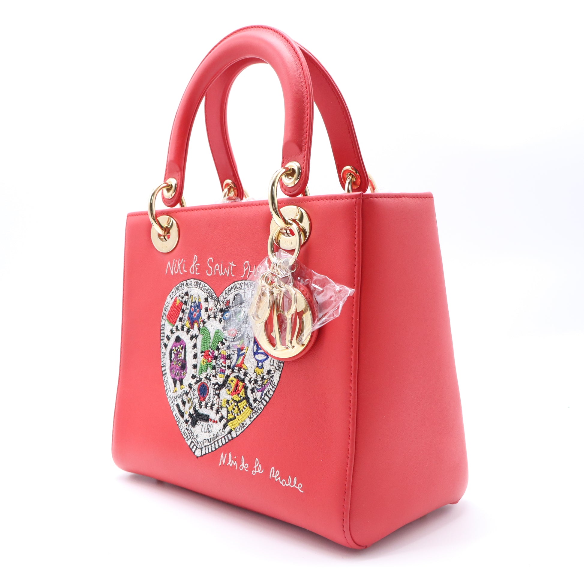 Lady Dior Bag Limited Edition Niki de Saint Phalle Embroidered Leather Medium Twins B21061