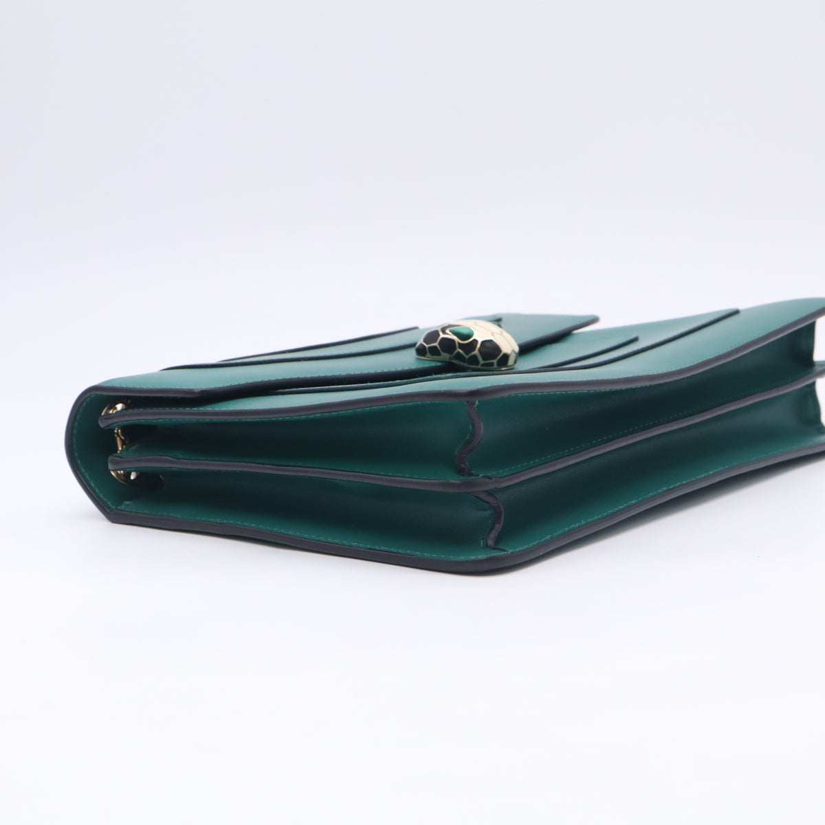 Green Leather Medium Serpenti Forever Shoulder Bag B23903