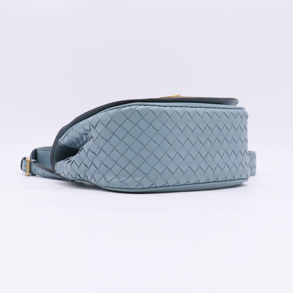 Bottega Veneta  Woven Nappa Leather Luna Crossbody Bag twins LDJ5061