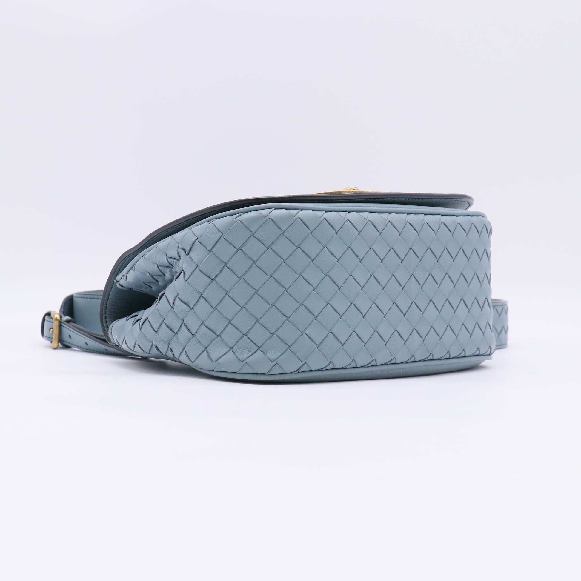Bottega Veneta  Woven Nappa Leather Luna Crossbody Bag twins LDJ5061
