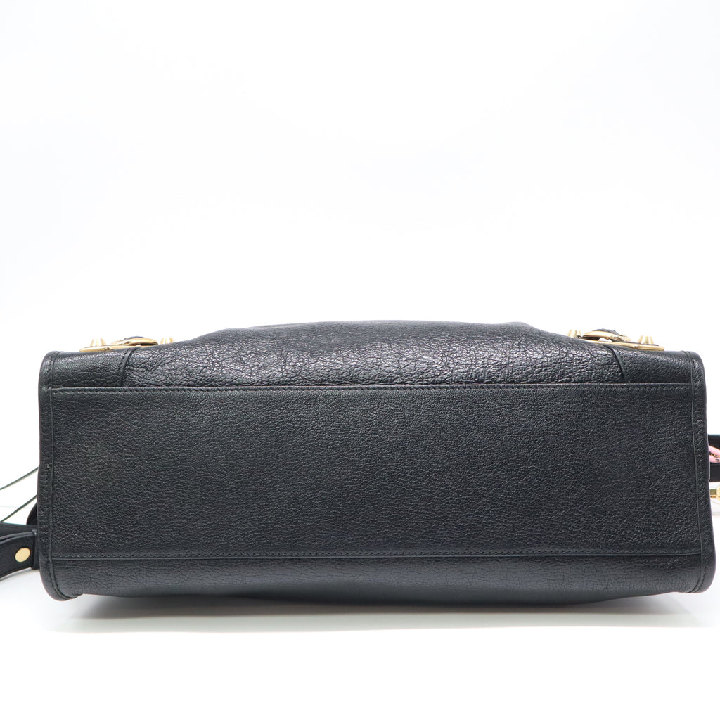 Balenciaga Metallic Edge City Bag Black twins LDJ4388
