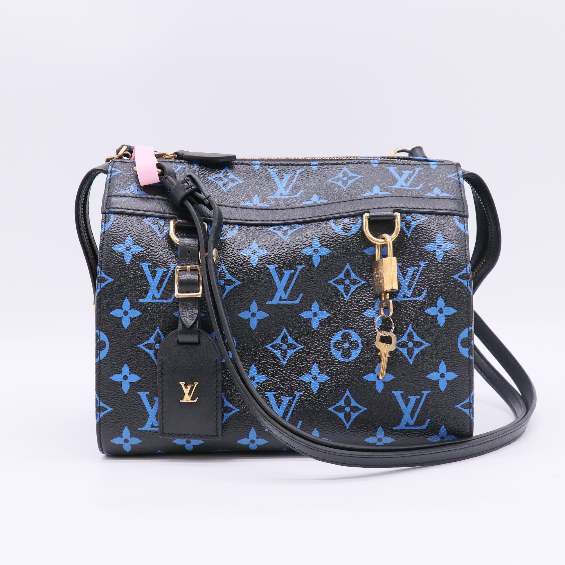 Louis Vuitton Colored Monogram Speedy Amazon PM Blue Black twins LDJ5058