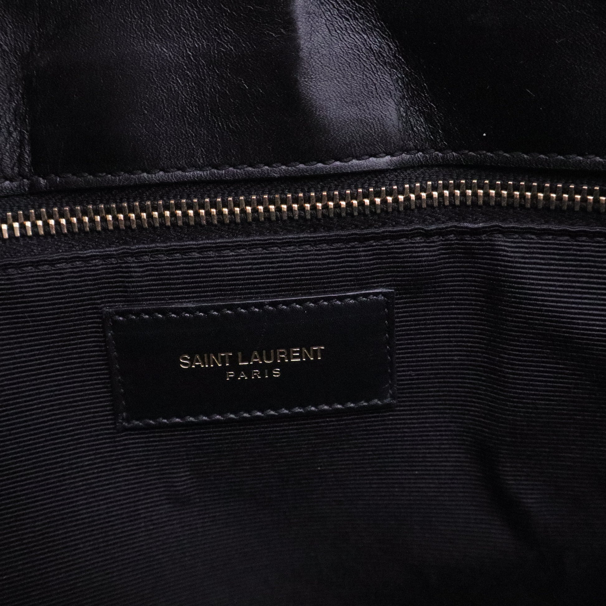 Black Chevron Quilted Leather Monogram Tote Bag For Gisel