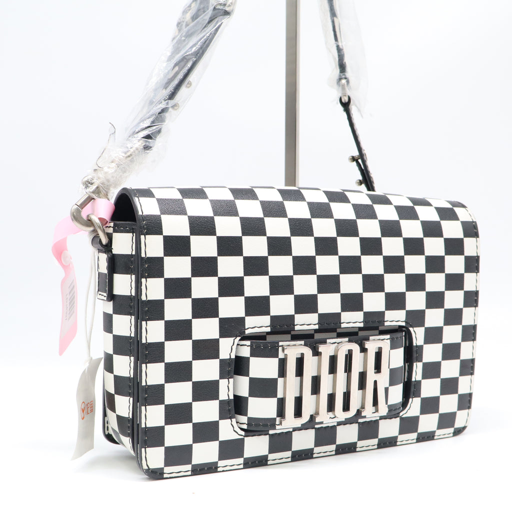 Christian Dior Medium Checkered Dio(r)evolution Flap Bag twins LDJ4397