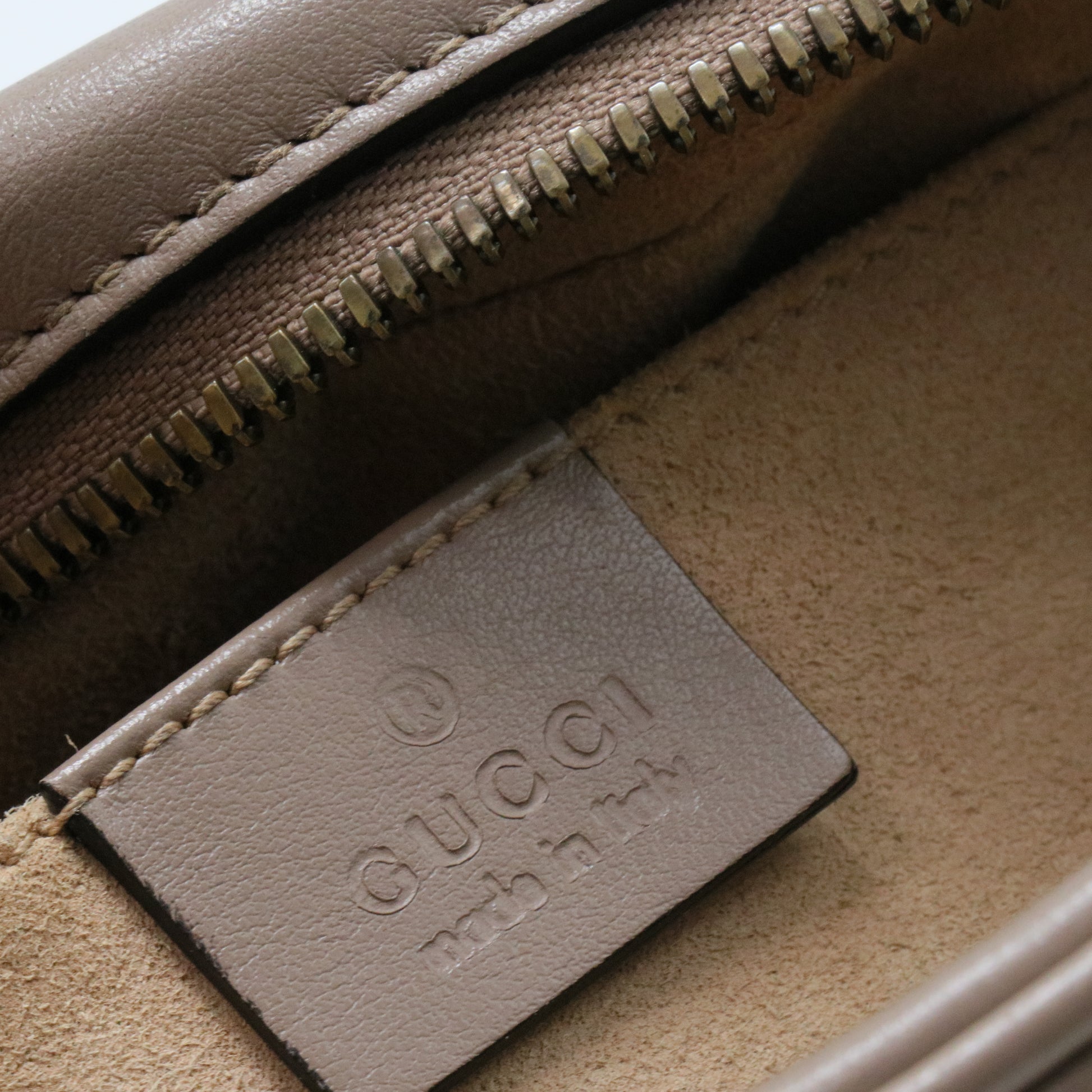 Calfskin Matelasse Small GG Marmont Chain Shoulder Bag Porcelain Rose