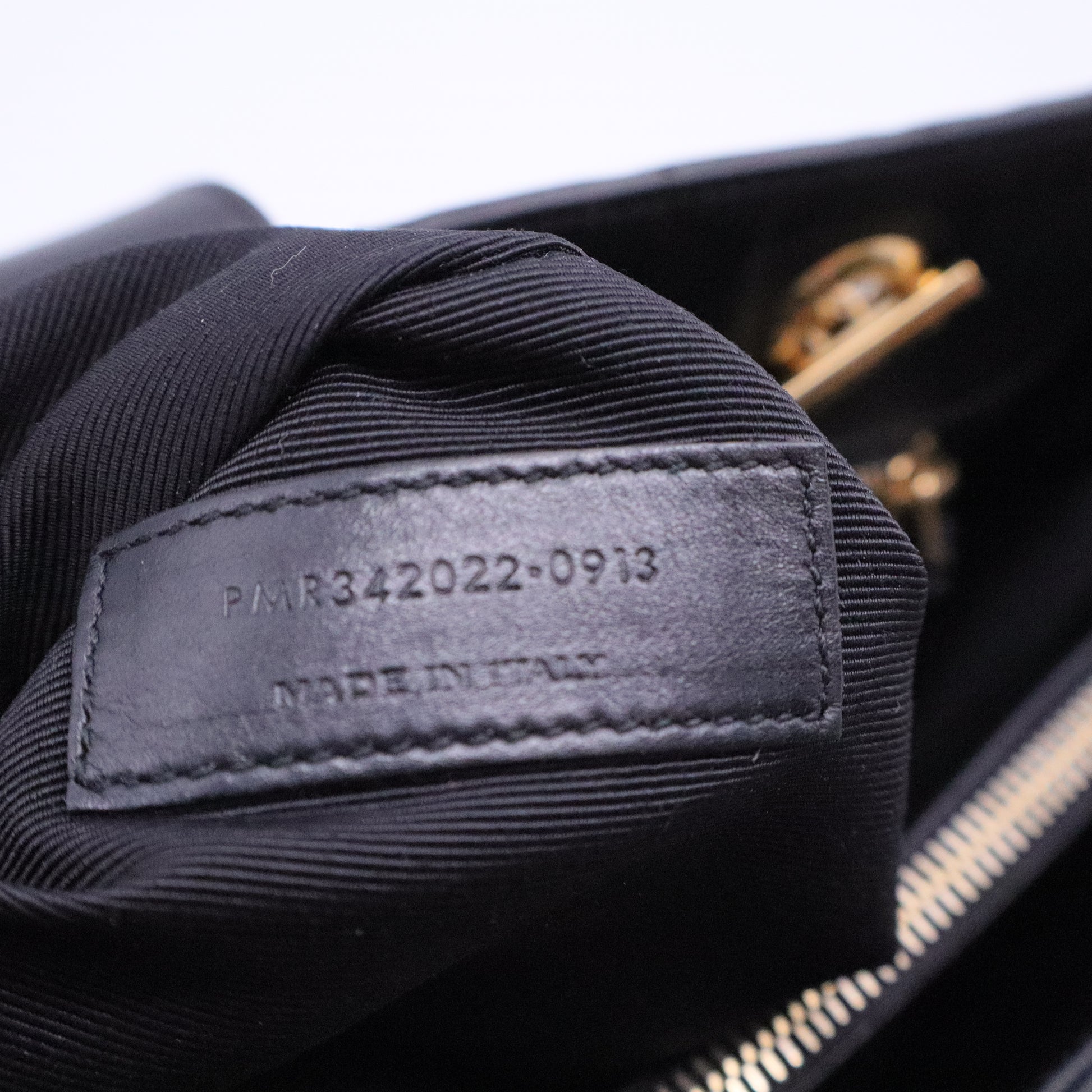 Black Chevron Quilted Leather Monogram Tote Bag For Gisel