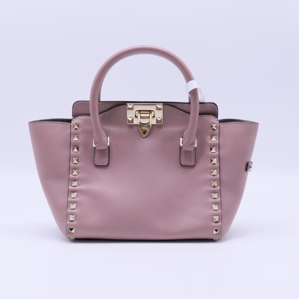 Valentino Studded Leather Handle Bag B21360