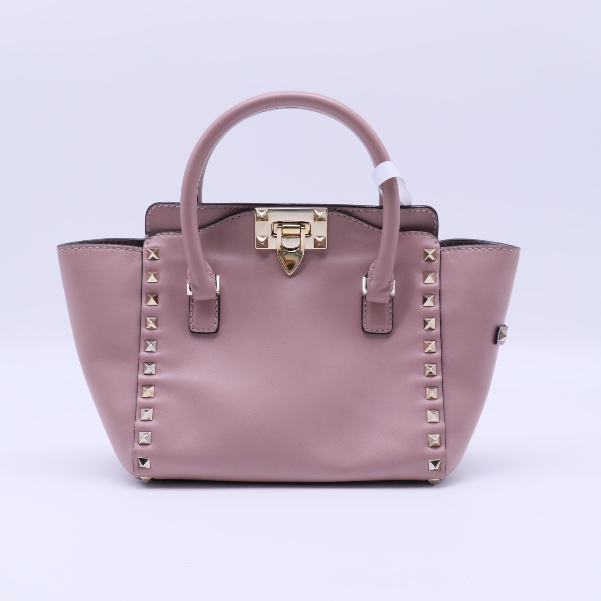 Valentino Studded Leather Handle Bag B21360
