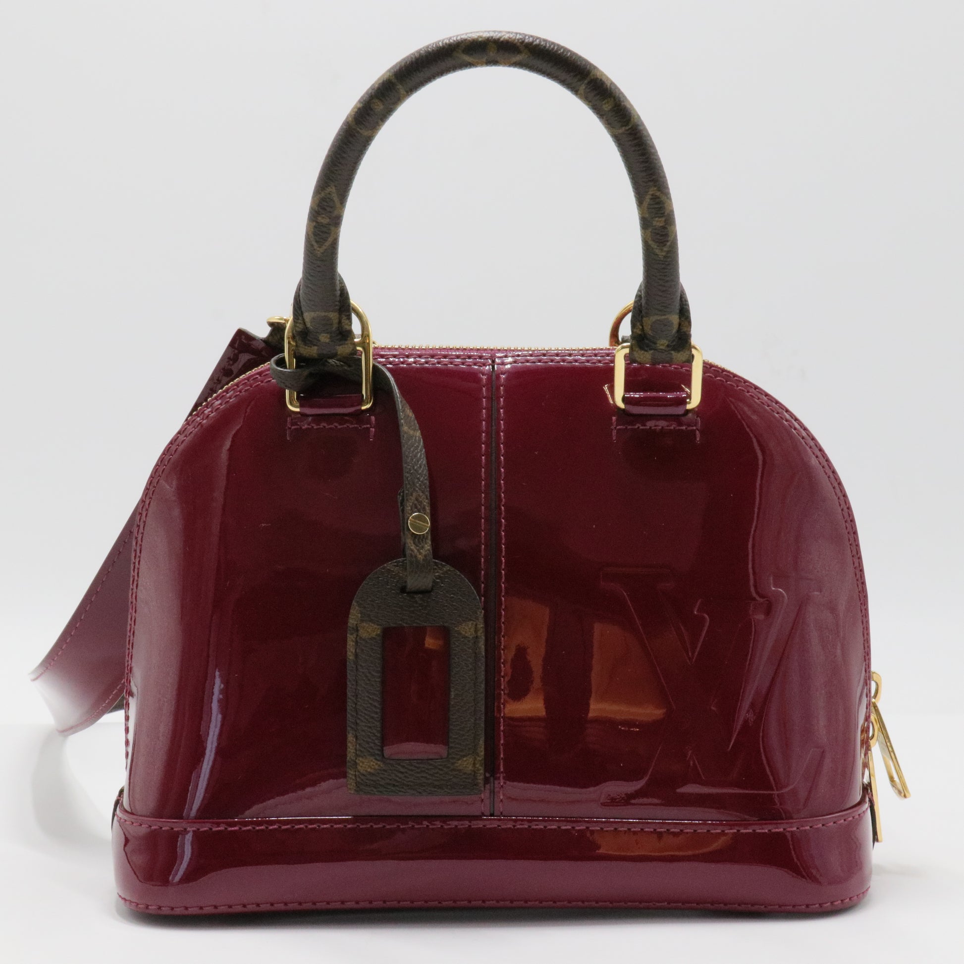 Vernis Miroir Alma BB Handbag