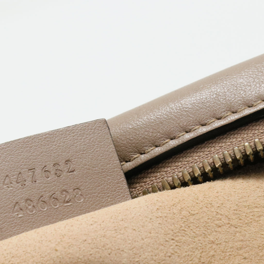 Calfskin Matelasse Small GG Marmont Chain Shoulder Bag Porcelain Rose