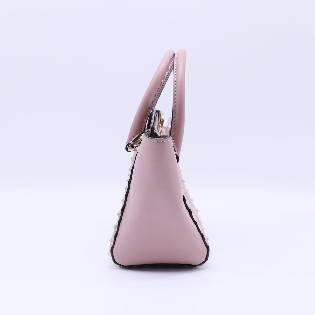 Valentino Studded Leather Handle Bag B21360