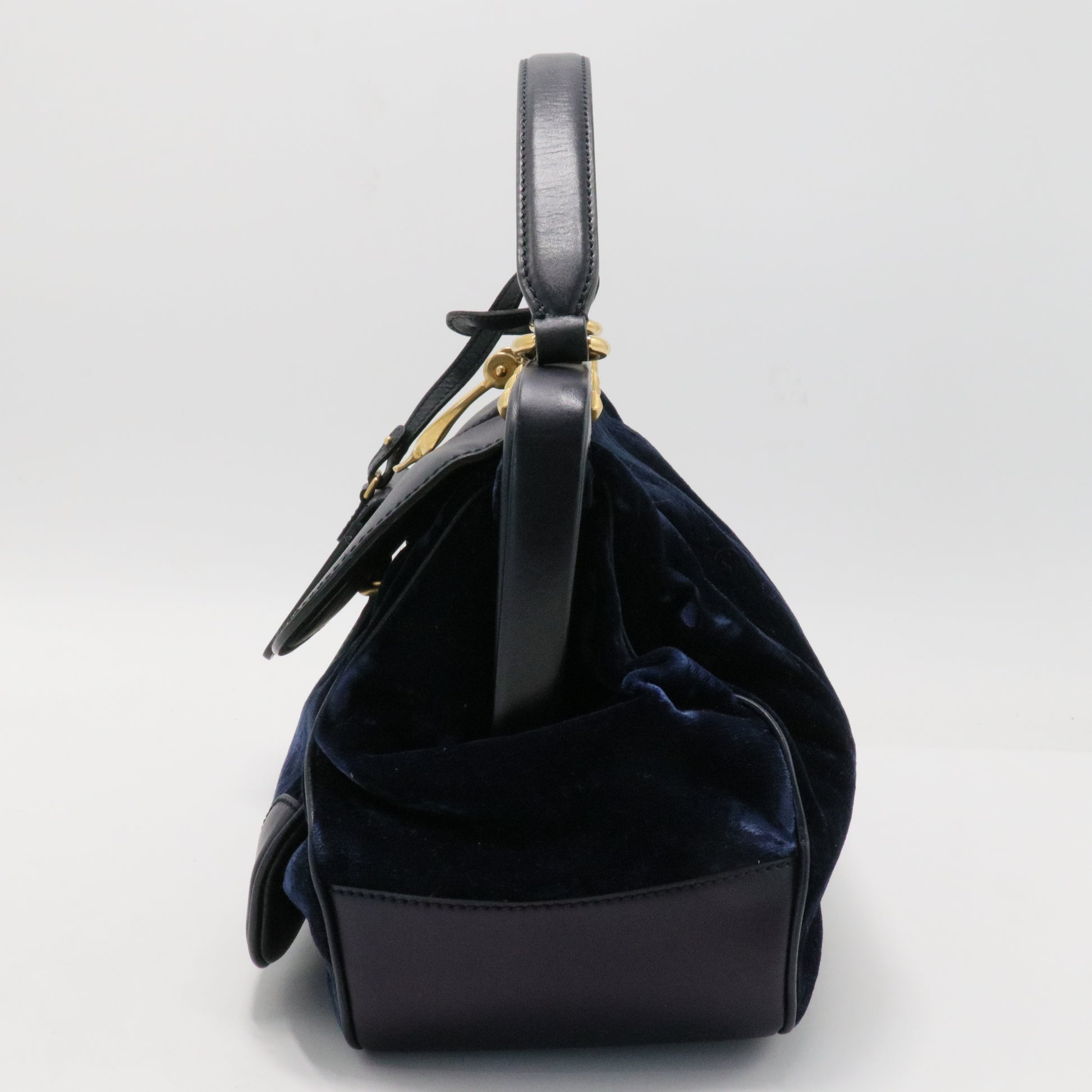 Velvet Diamante Lady Stirrup Bag