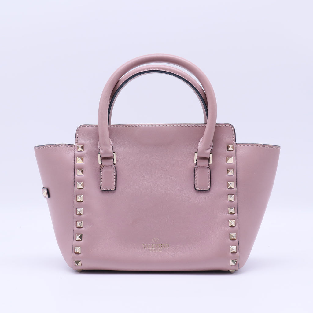 Valentino Studded Leather Handle Bag B21360