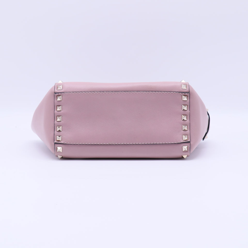 Valentino Studded Leather Handle Bag B21360