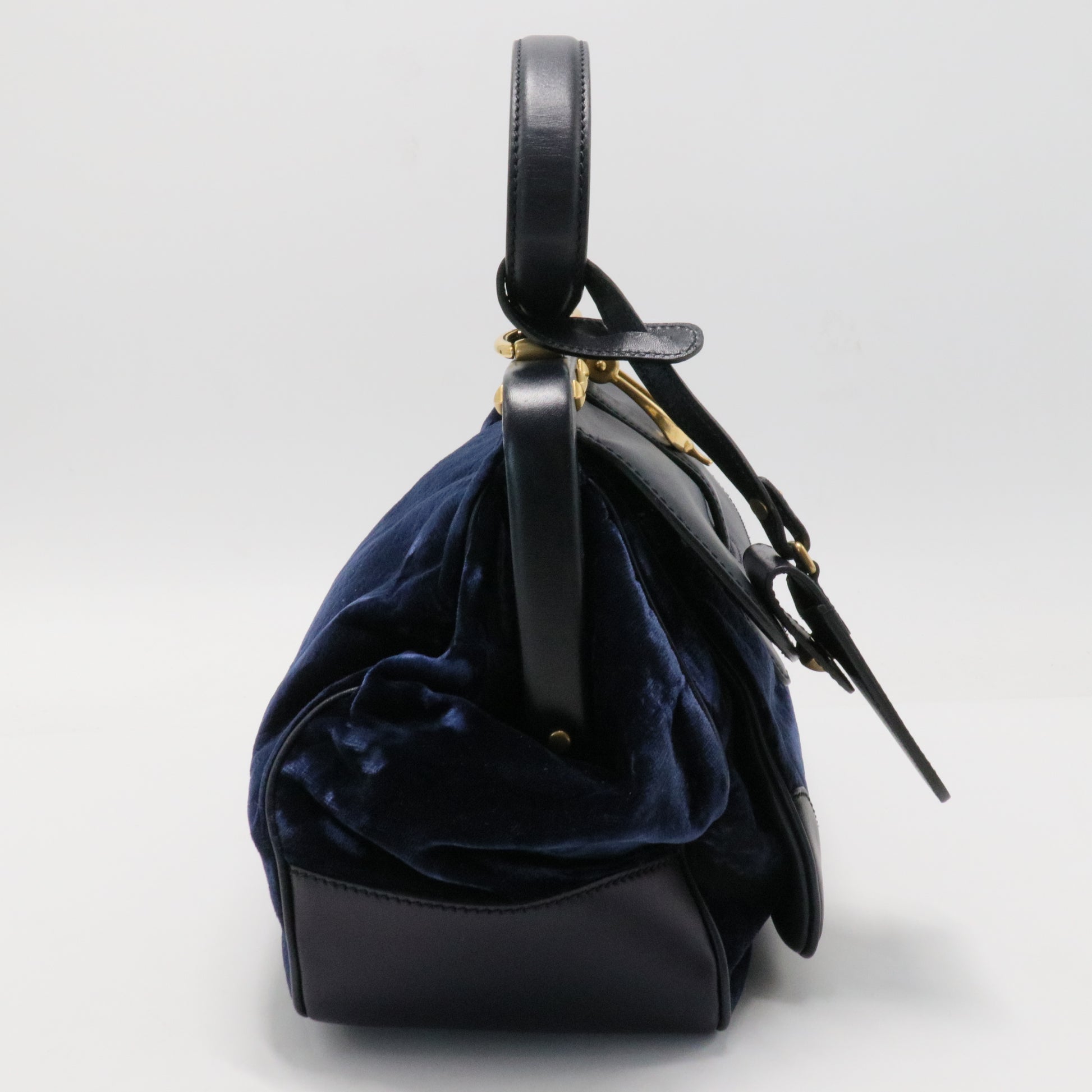 Velvet Diamante Lady Stirrup Bag
