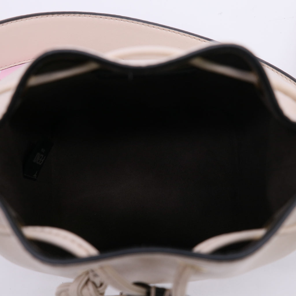 Fendi Vitello Cruise F is Fendi Mini Mon Tresor Bucket Bag White Ice twins LDJ5047