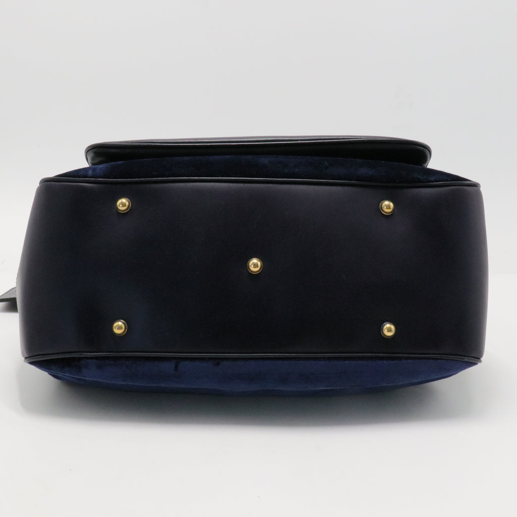 Velvet Diamante Lady Stirrup Bag