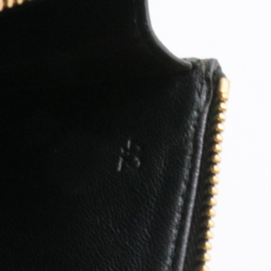 Saffiano Metal Tab Wallet Black