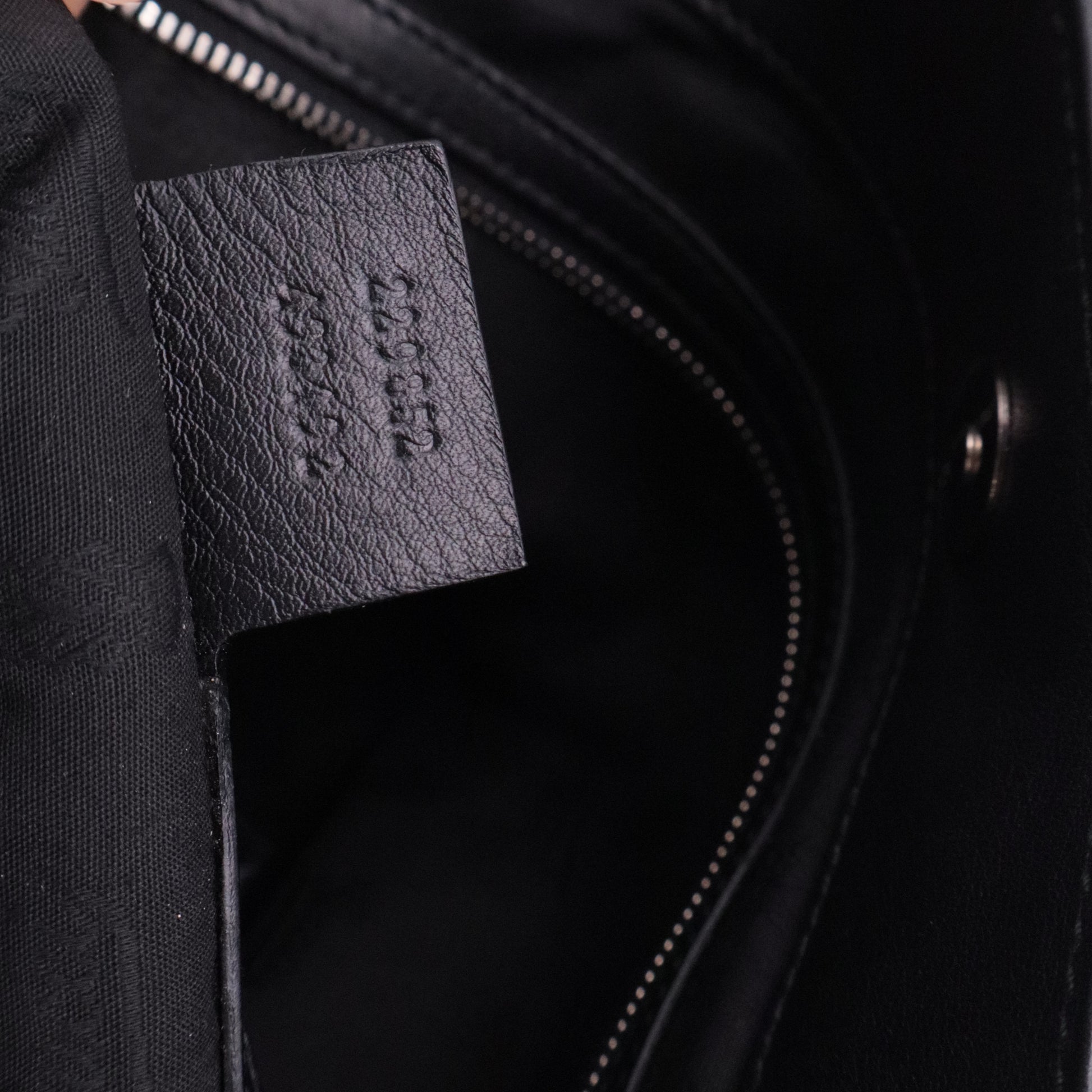 Black Guccissima Leather Icon Bit Tote Bag