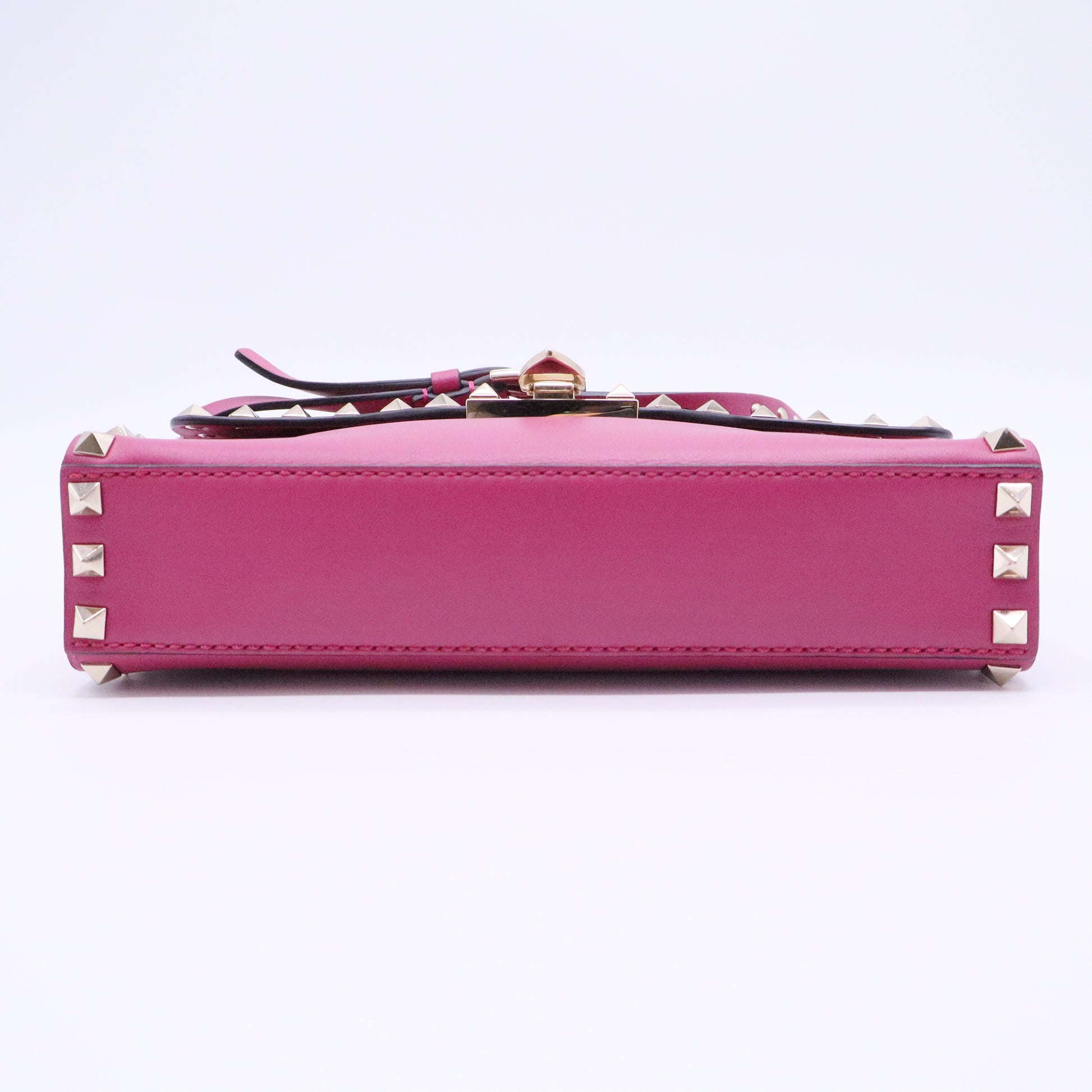 Rockstud Flip Lock Flap Bag Leather Small