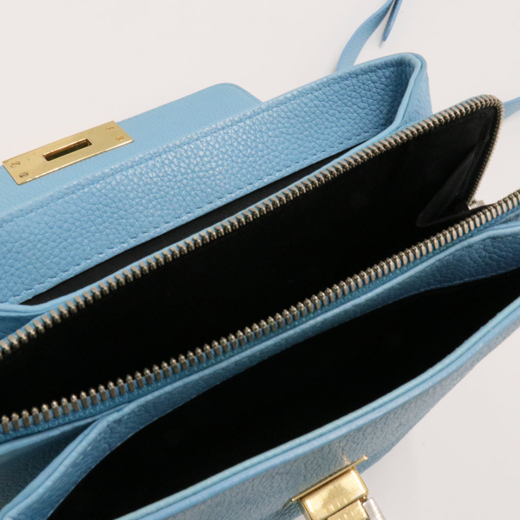 Le Dix Soft Cartable Top Handle Bag Leather Mini