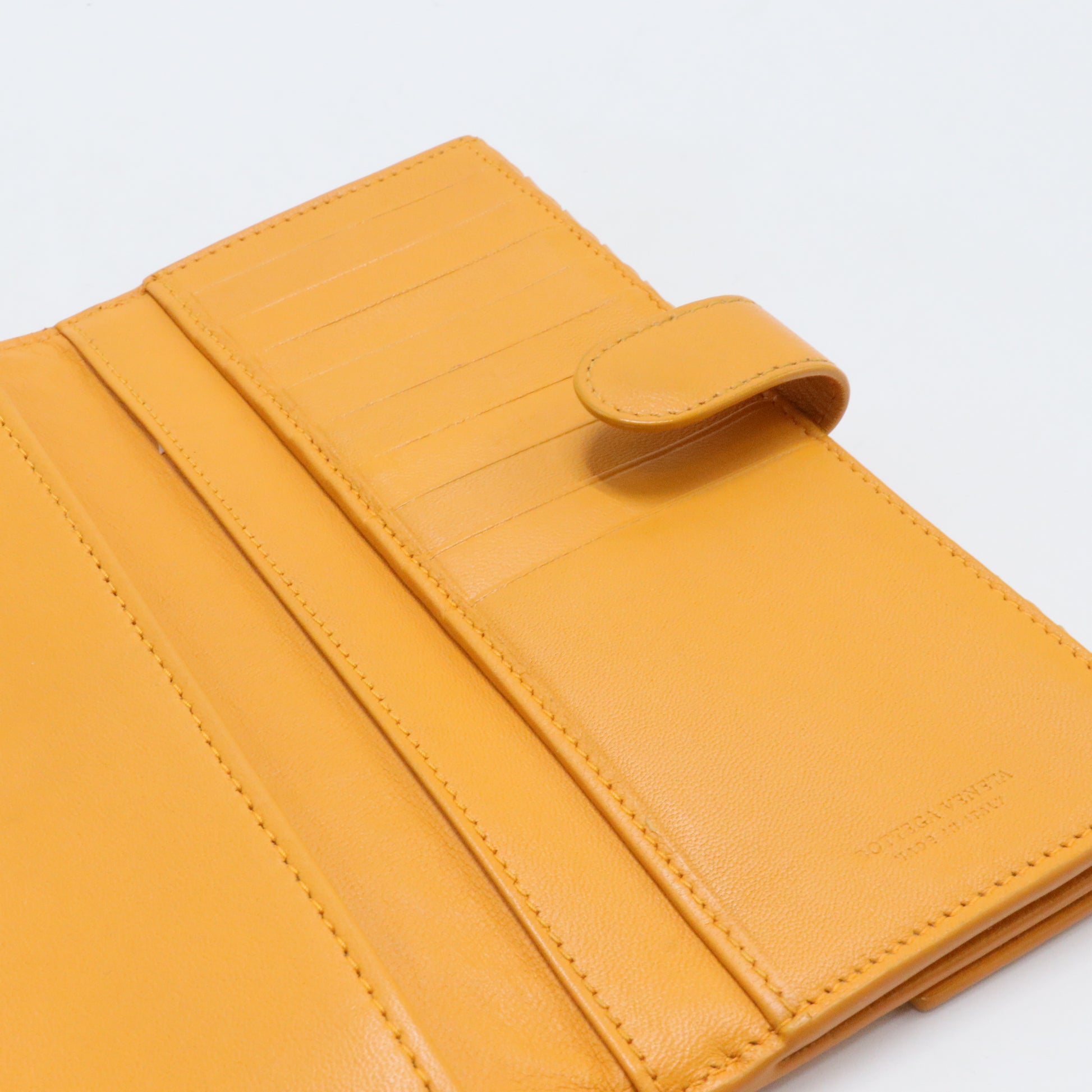 Nappa Intrecciato Continental Flap Wallet Cinnamon