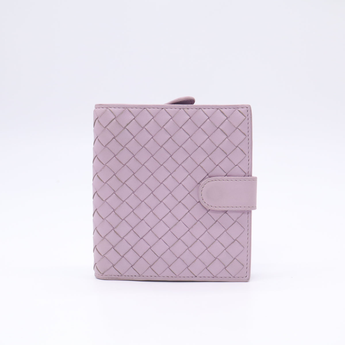 intrecciato-weave bi-fold wallet W23027