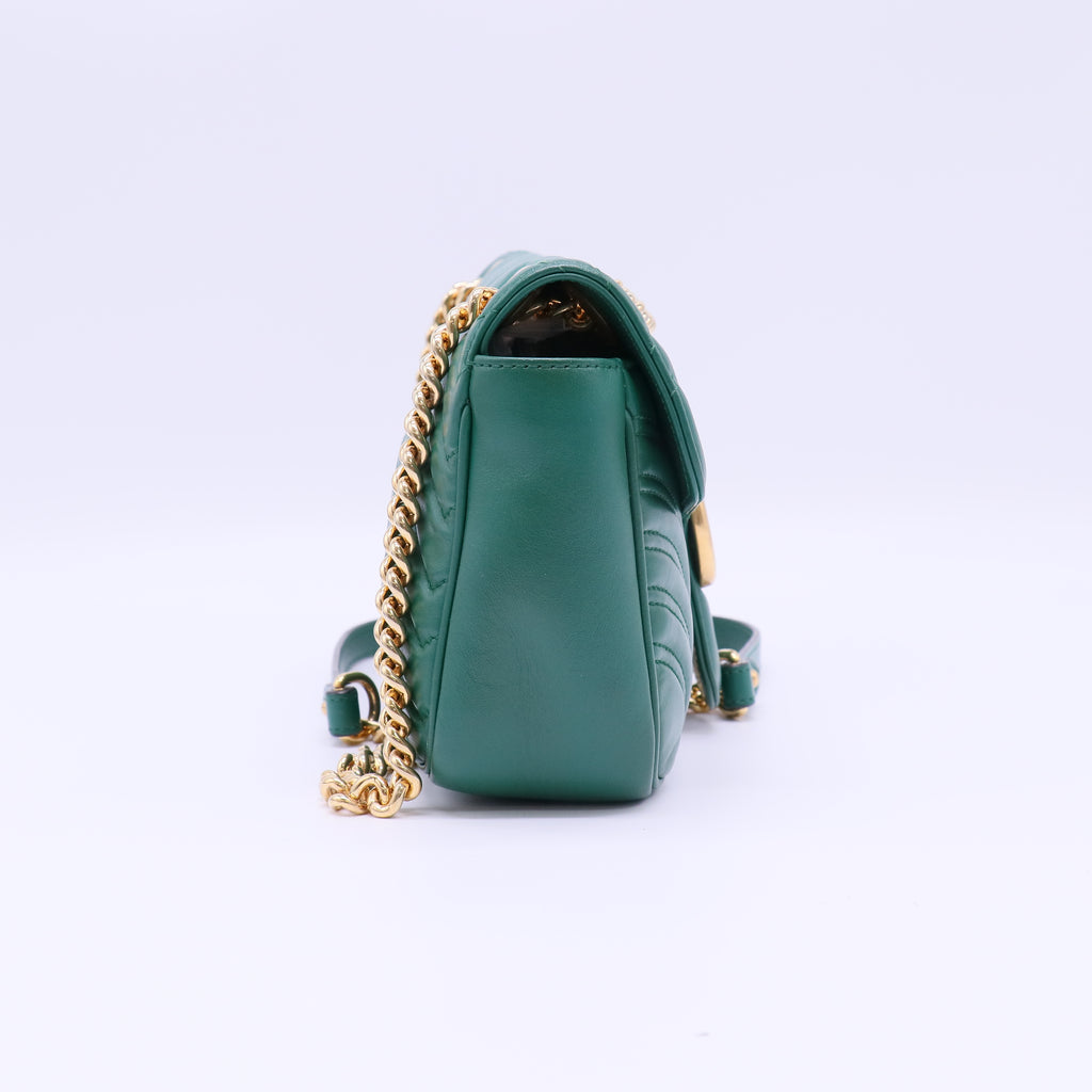 GG Marmont Flap Bag Matelasse Leather Small B22630