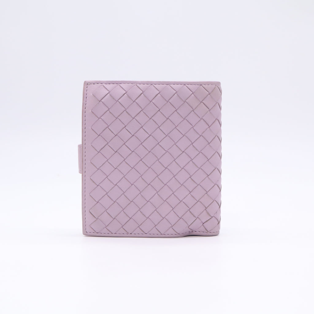 intrecciato-weave bi-fold wallet W23027