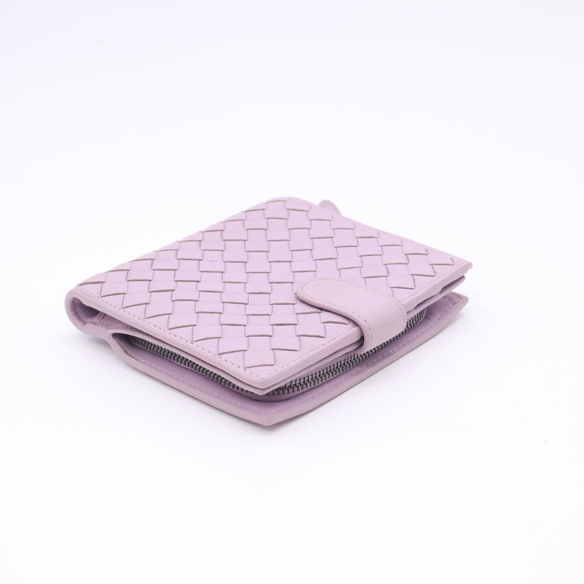 intrecciato-weave bi-fold wallet W23027