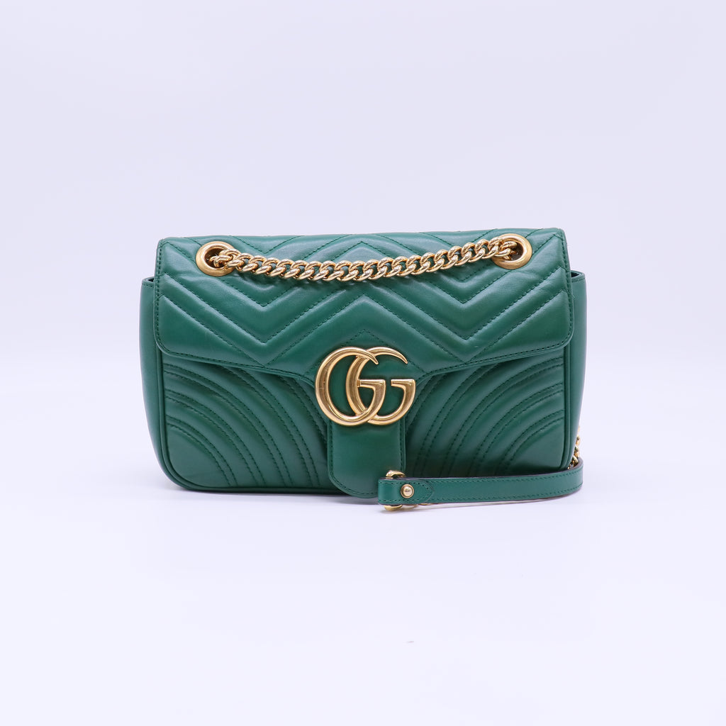 GG Marmont Flap Bag Matelasse Leather Small B22630