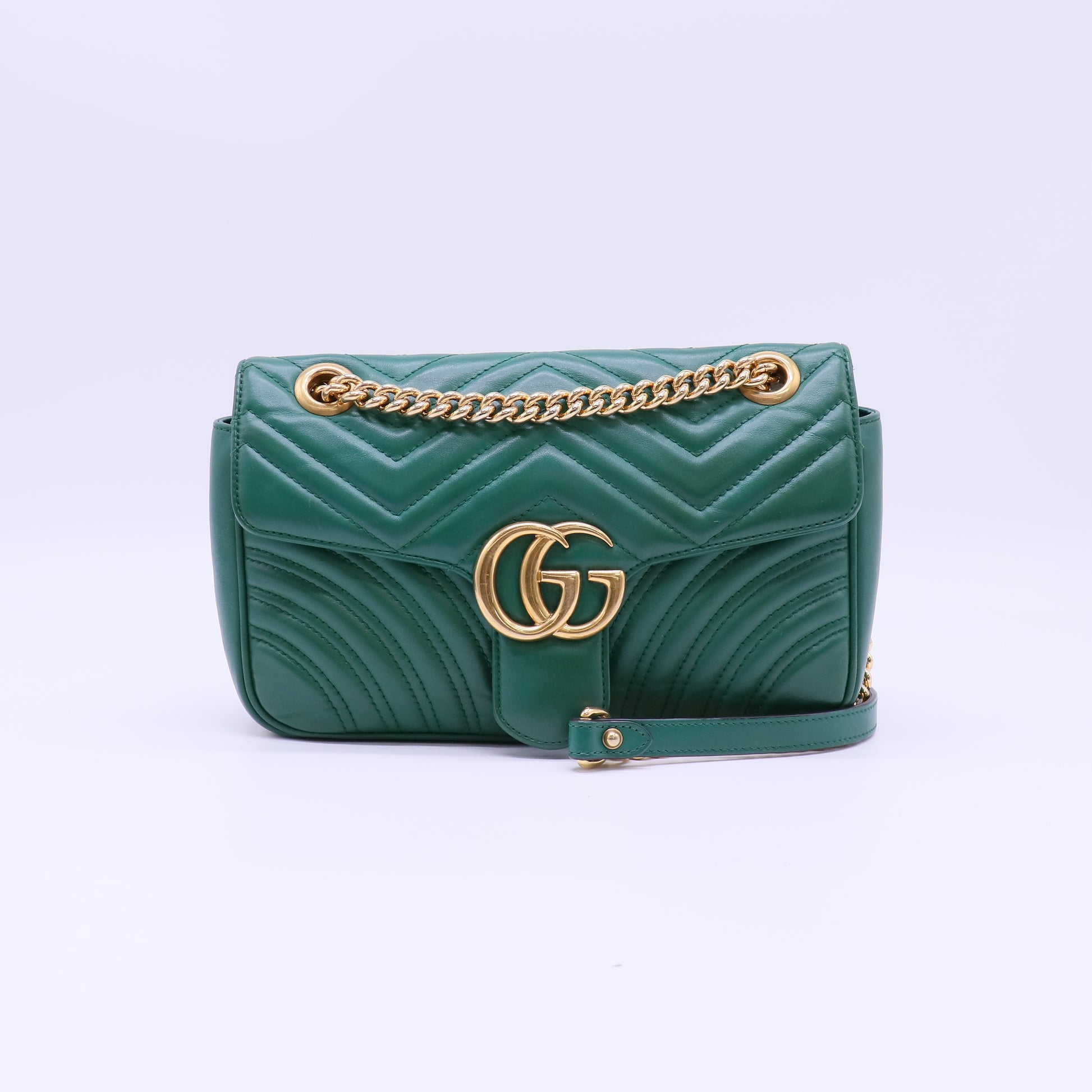 GG Marmont Flap Bag Matelasse Leather Small B22630