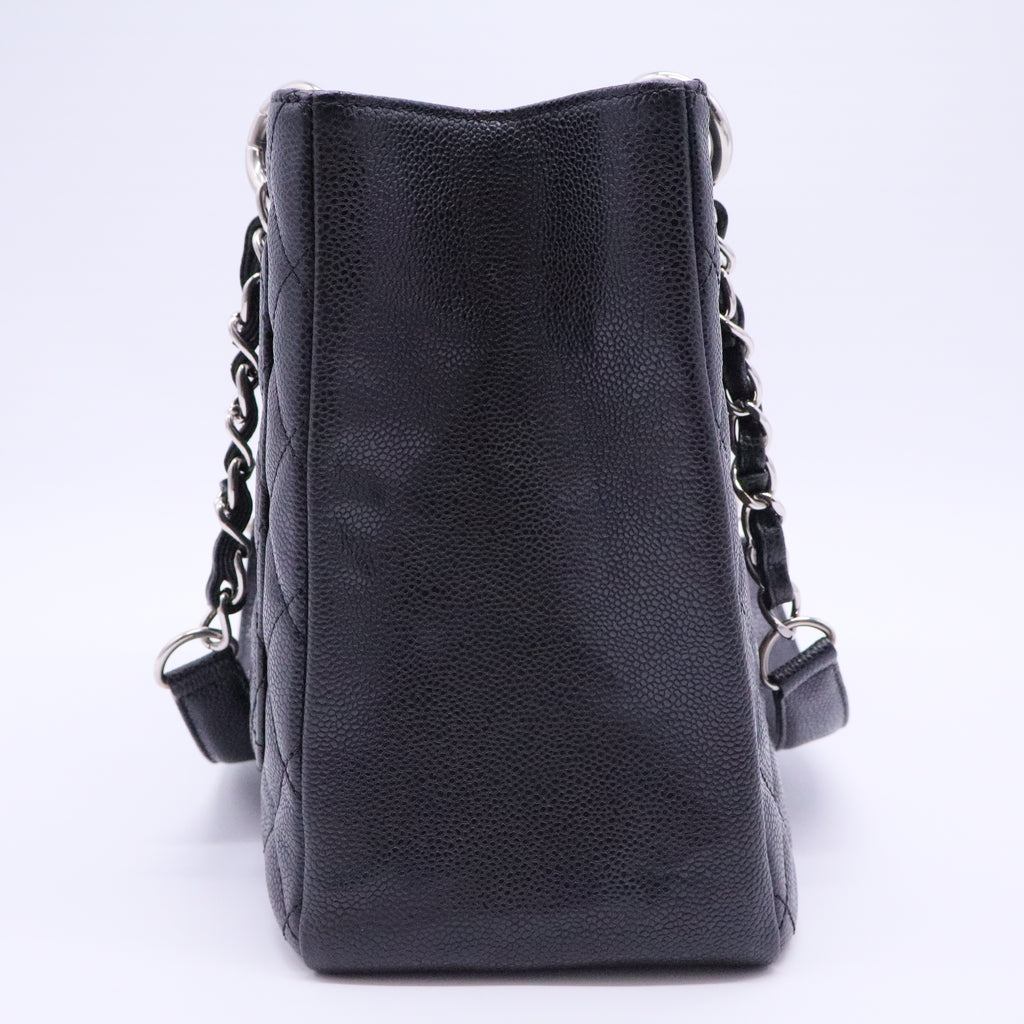 Grand Shopping Tote Quilted Caviar
