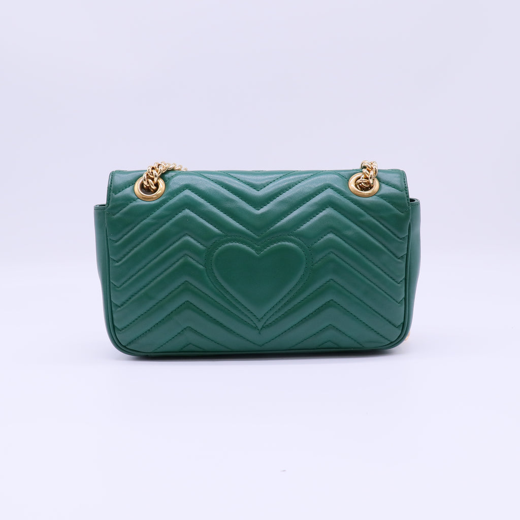 GG Marmont Flap Bag Matelasse Leather Small B22630