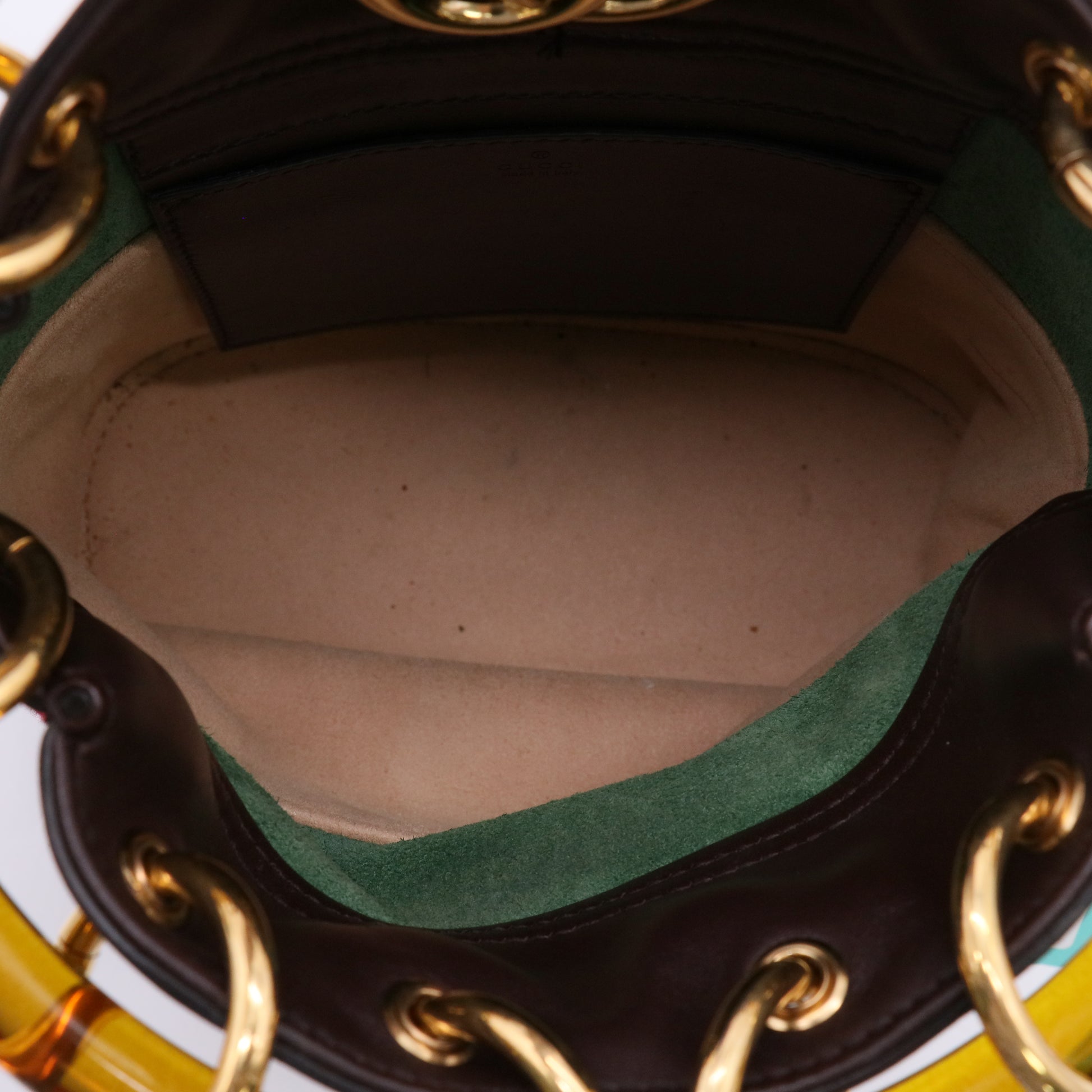 Gucci Suede Bucket Bag Mini twins LDJ5063