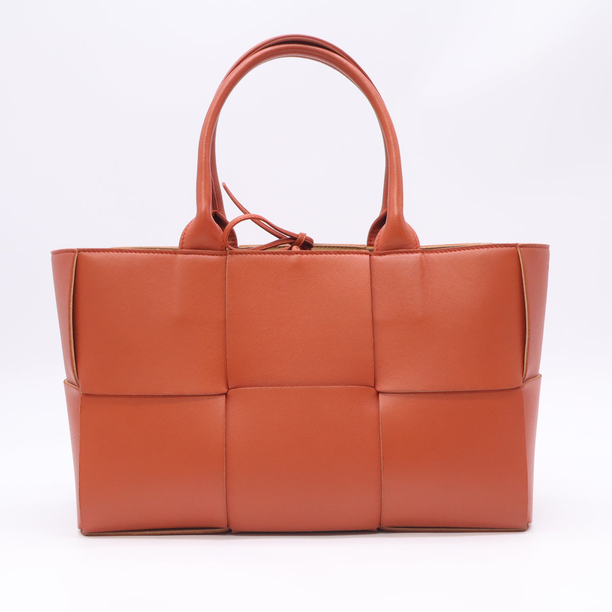Maple Intrecciato Woven Nappa Leather Small Arco Tote Bag B24167