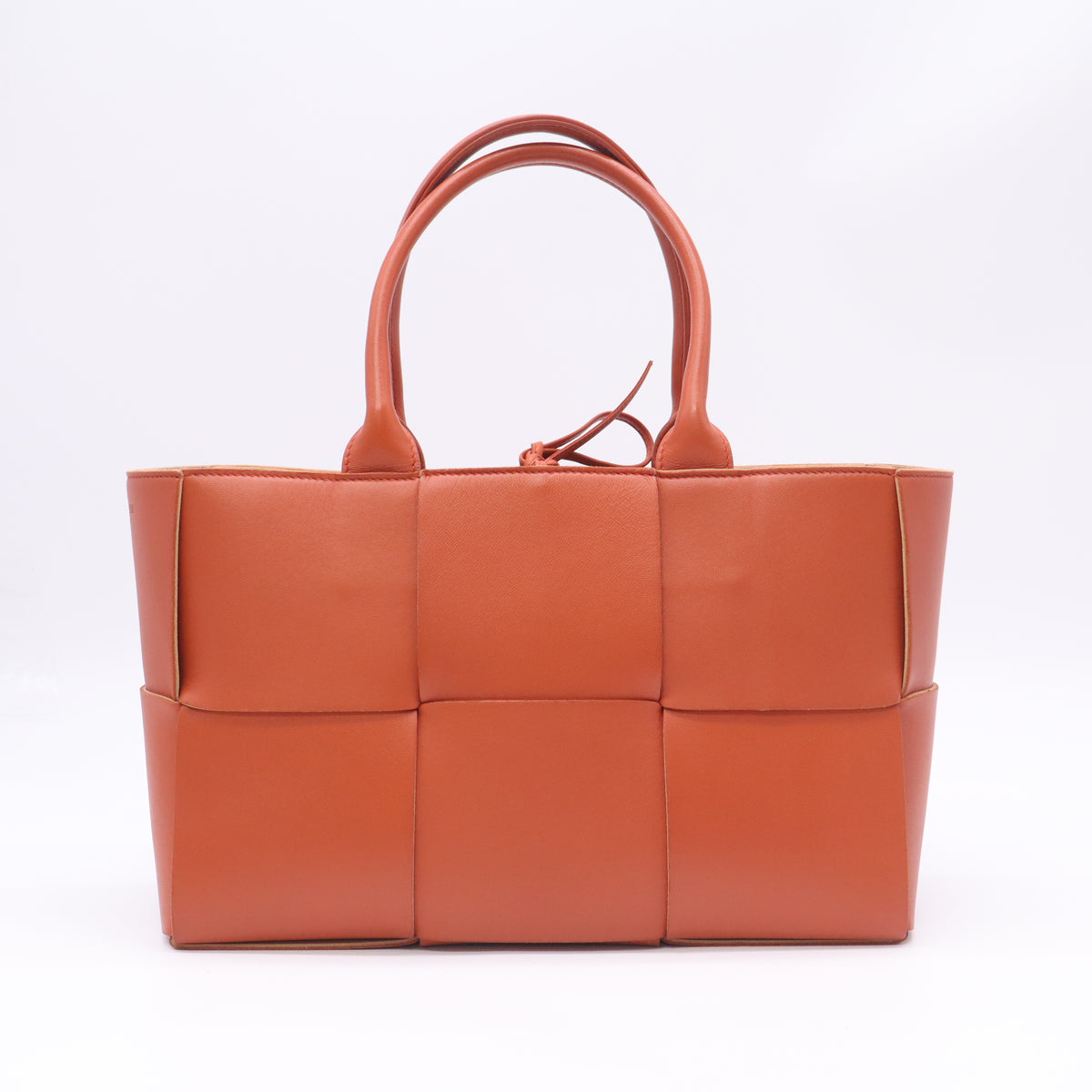Maple Intrecciato Woven Nappa Leather Small Arco Tote Bag B24167