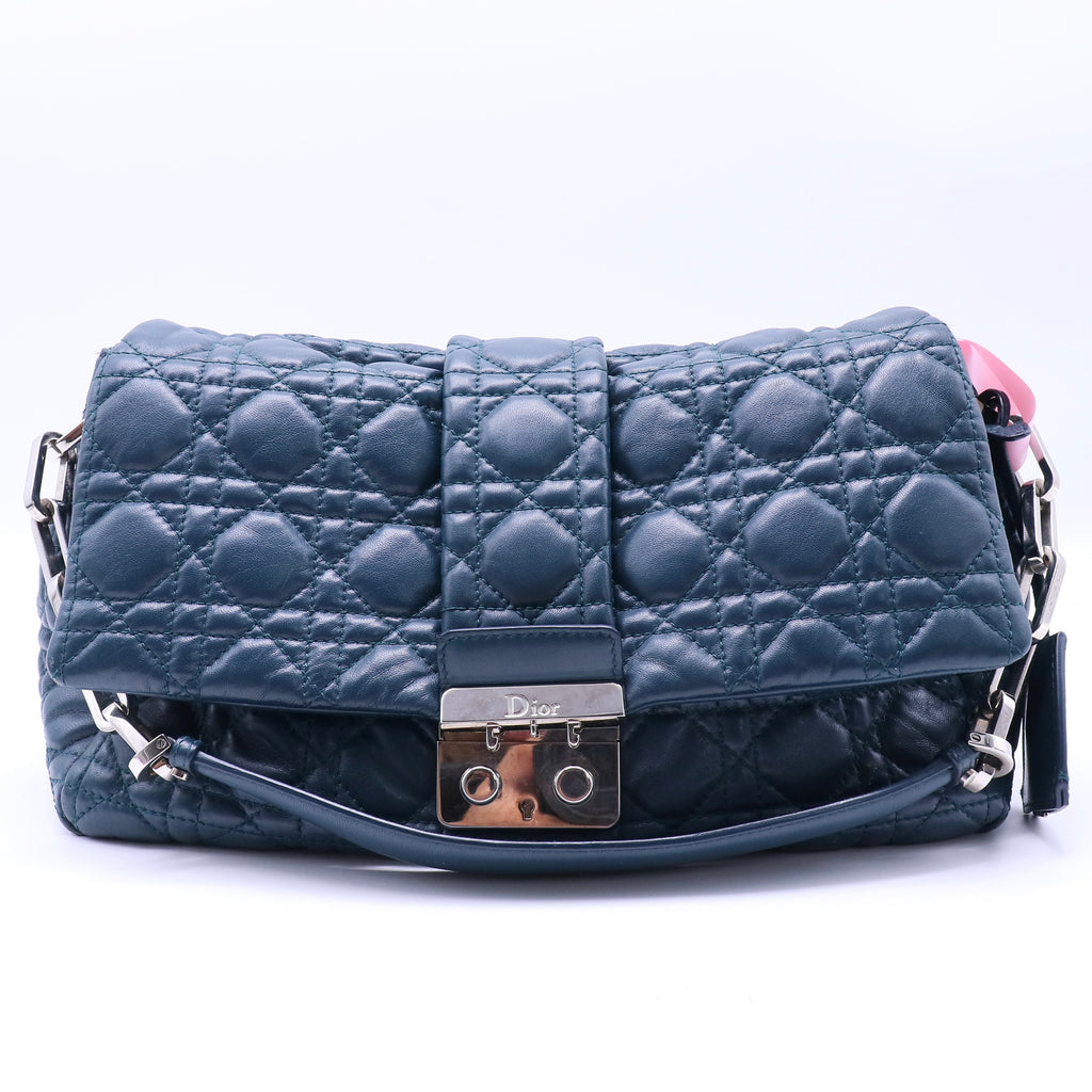 Cannage Quilted Lambskin Leather New Lock Flap Bag TWins LDJ4223