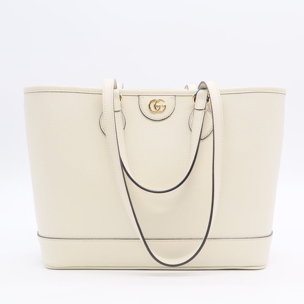 Ophidia White Leather Tote Bag Twins LDJ3122