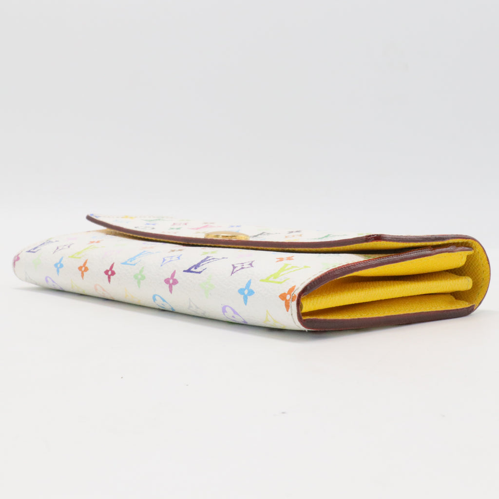 Monogram Multicolor Sarah Wallet White