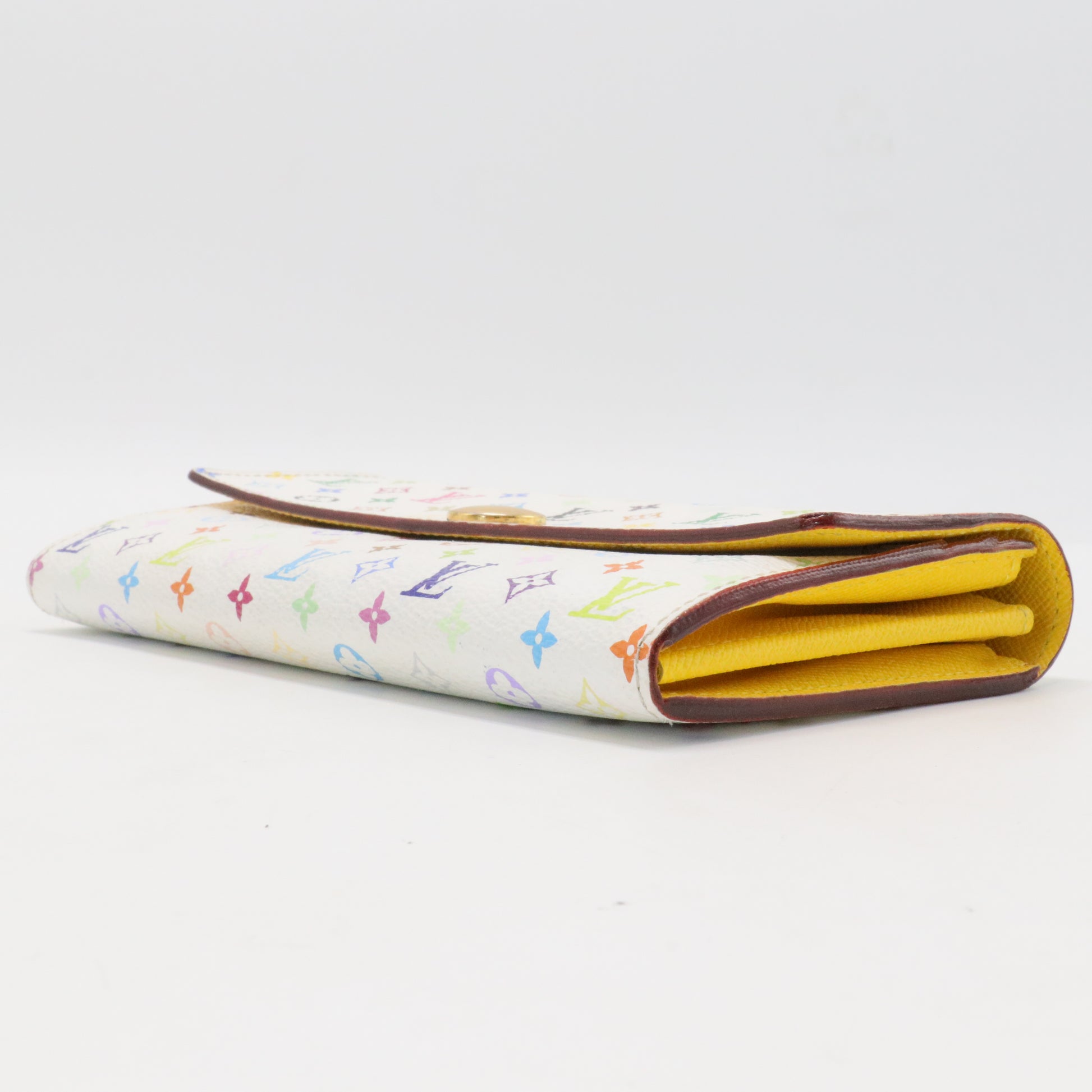Monogram Multicolor Sarah Wallet White