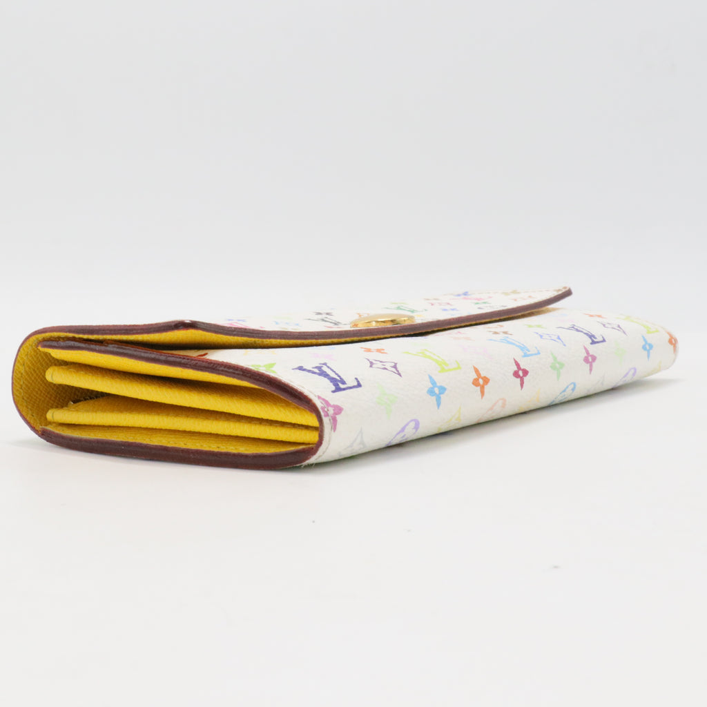 Monogram Multicolor Sarah Wallet White