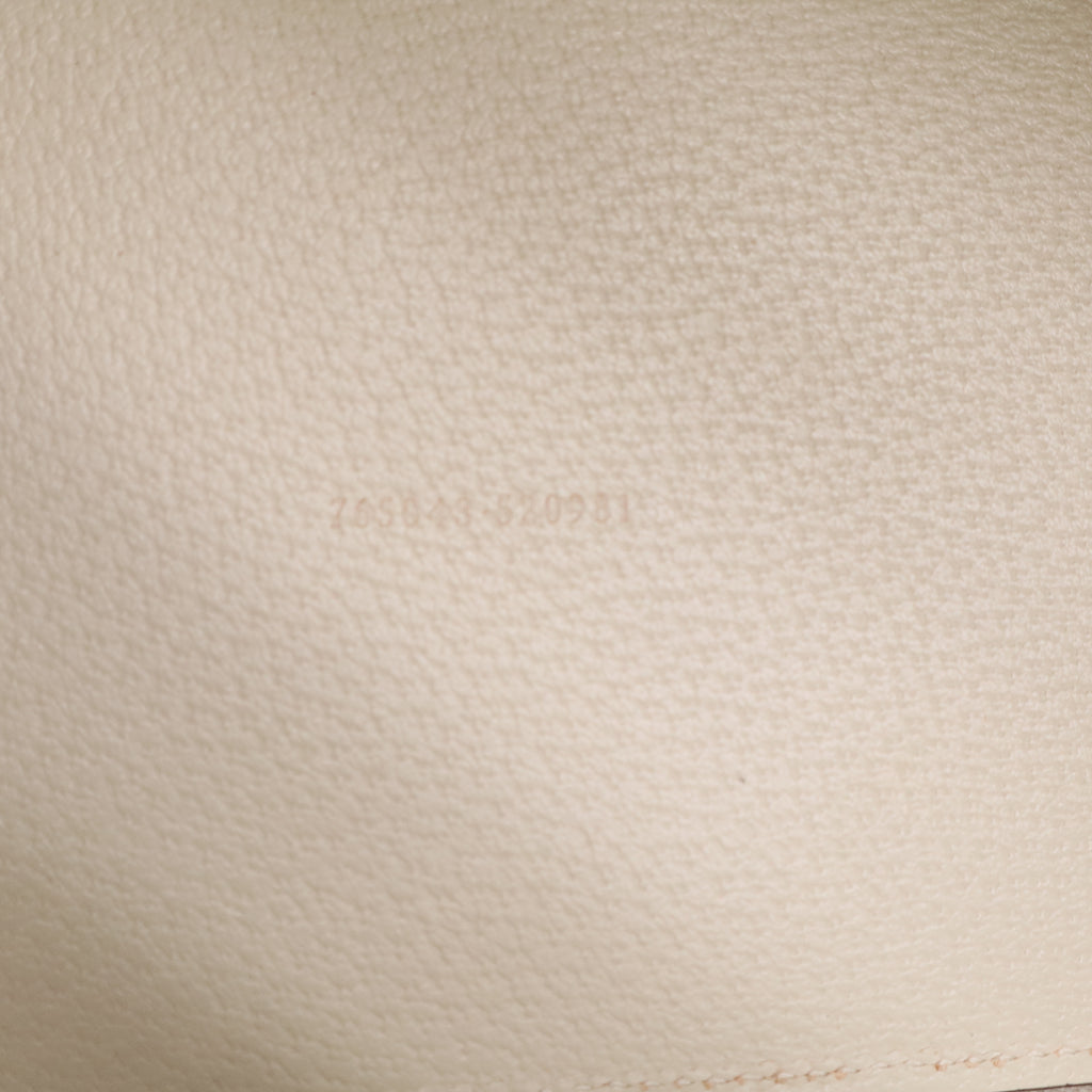 Ophidia White Leather Tote Bag Twins LDJ3122