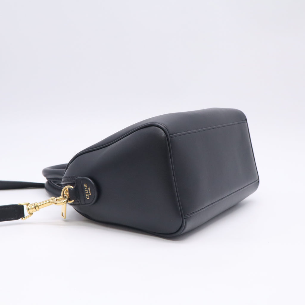 Celine Smooth Calfskin Small Boston Bag with Cuir Triomphe twins LDJ5883