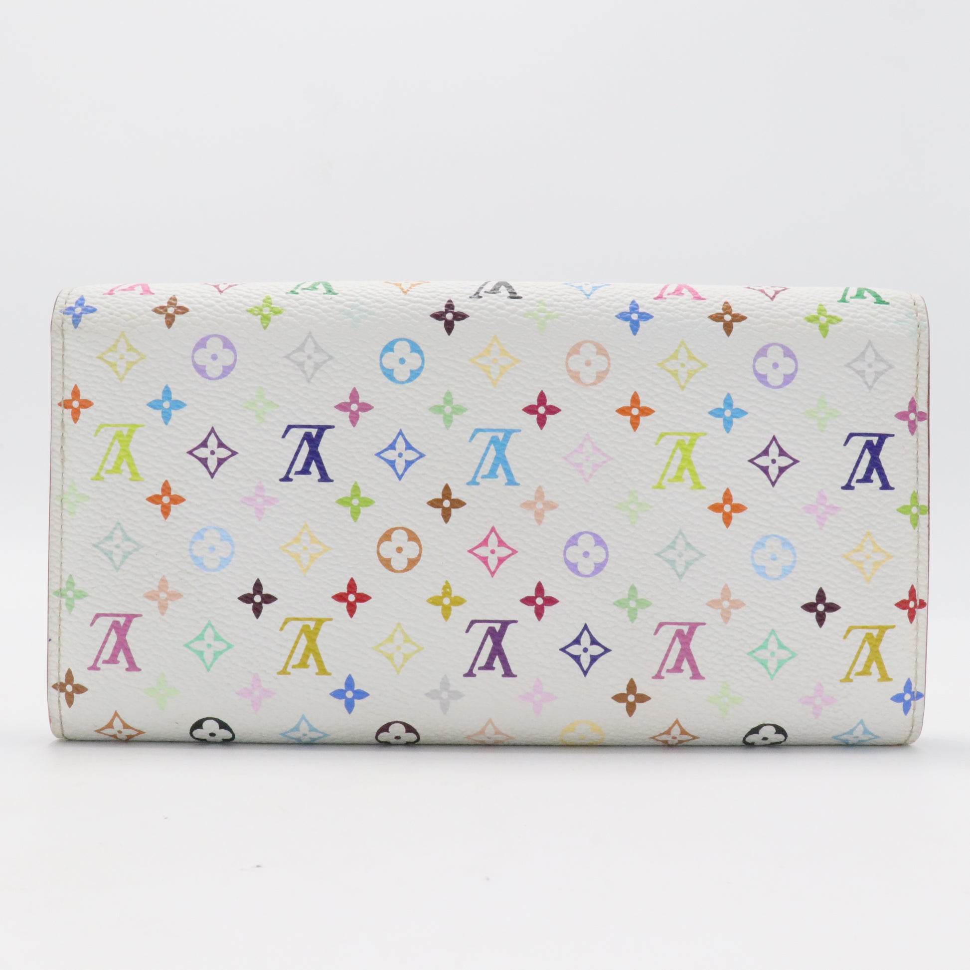 Monogram Multicolor Sarah Wallet White