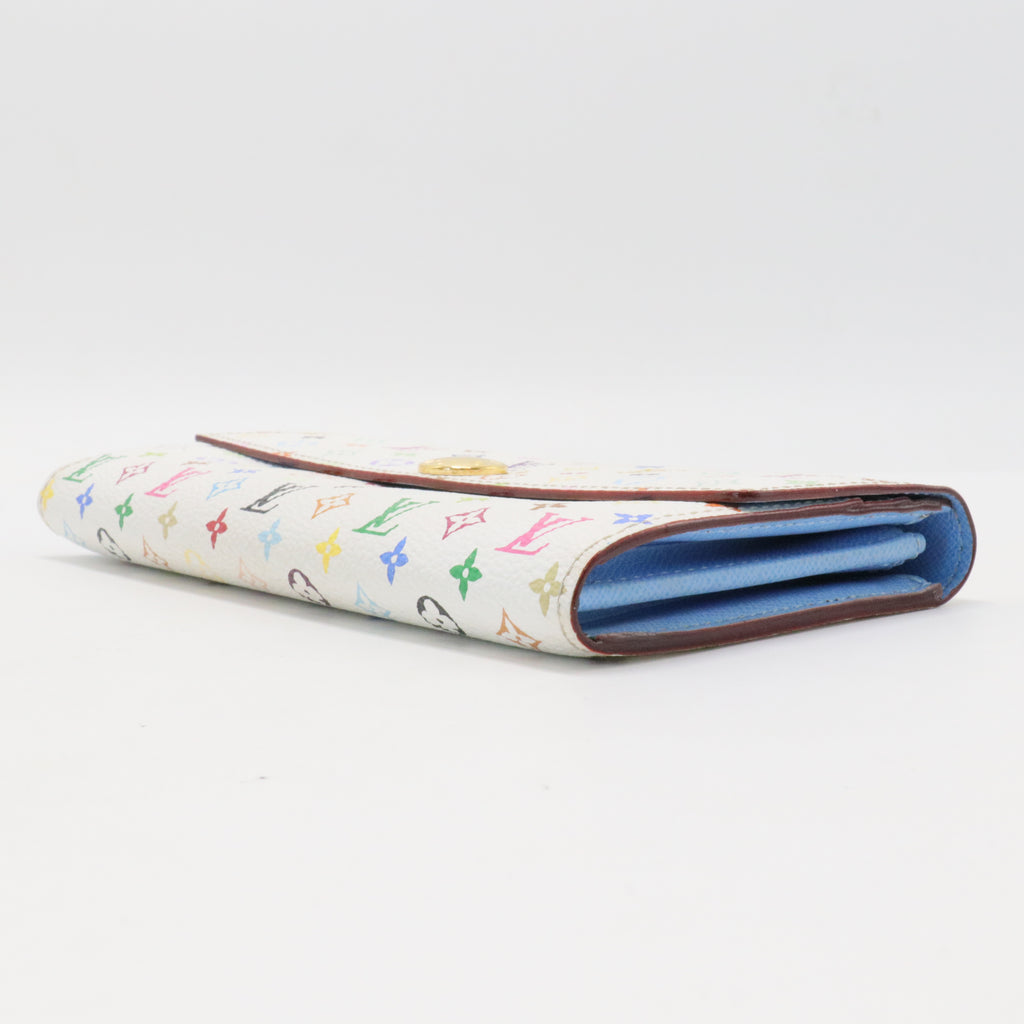 Monogram Multicolor Sarah Wallet White