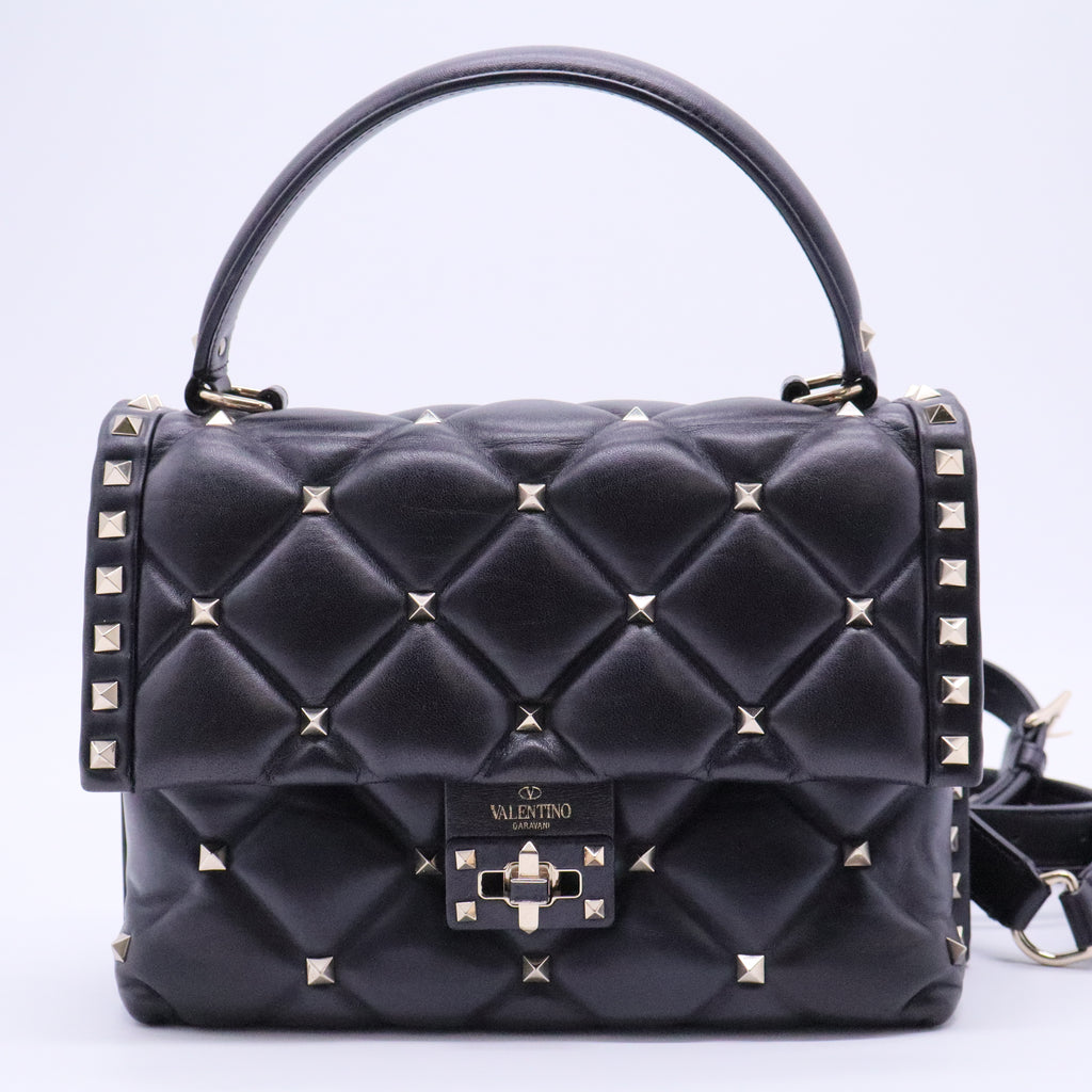 Candystud Top Handle Bag Leather Medium